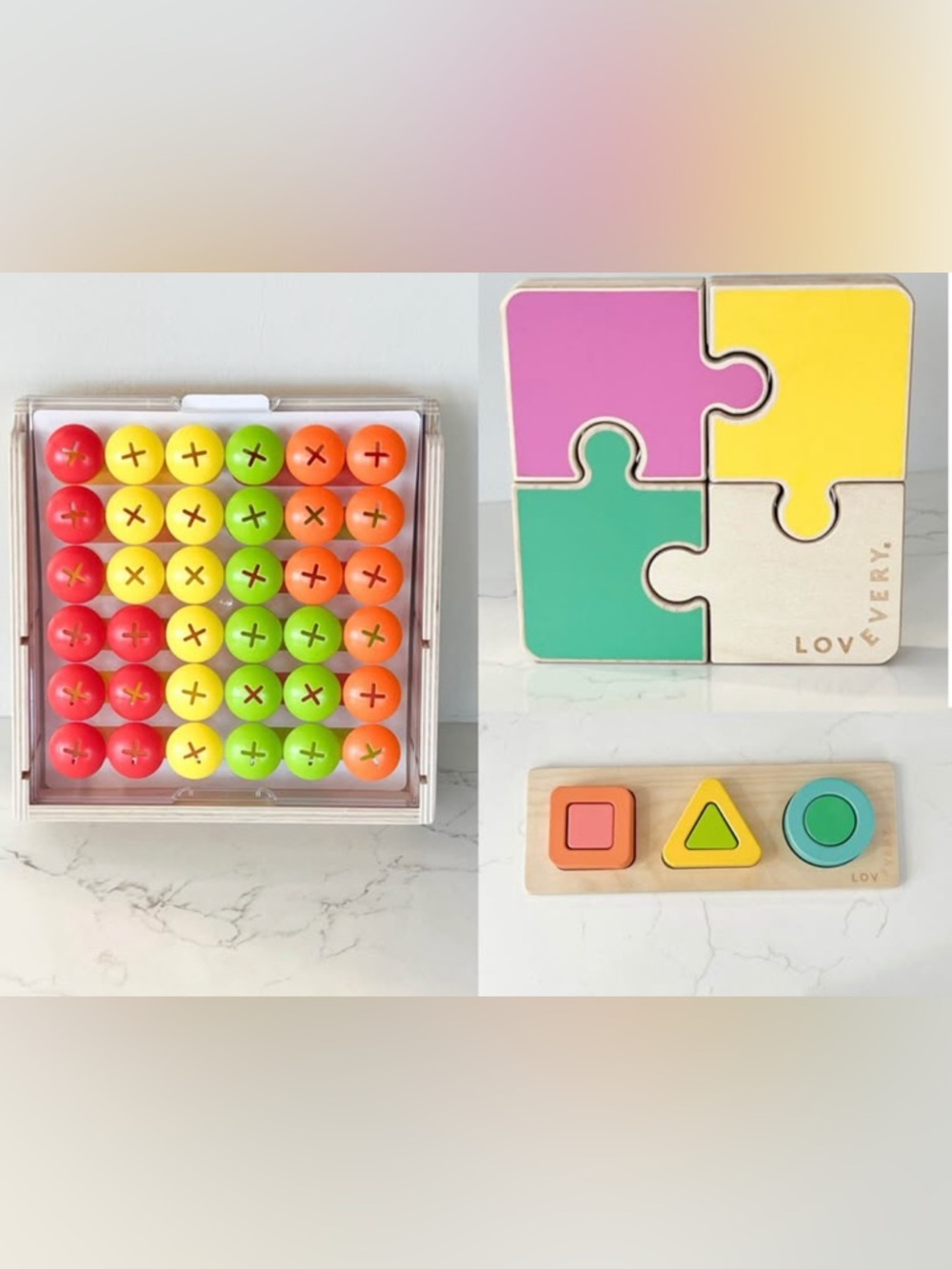 Bundle of 3 LOVEVERY Learning Toys